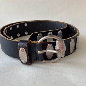 90s Espresso +  Silver Leather Belt sz S